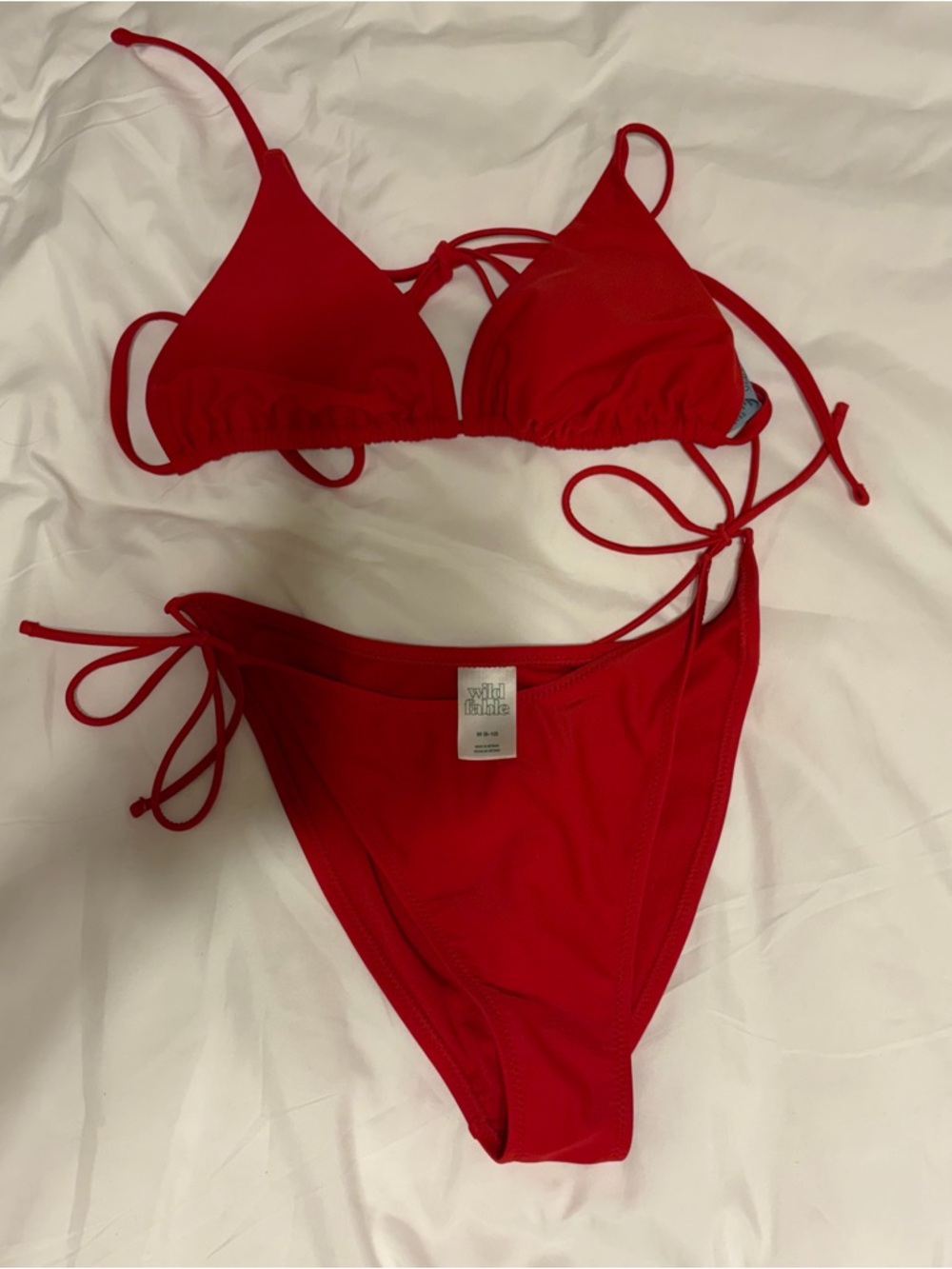Target Red Triangle String Bikini Set - Picture 2 of 4